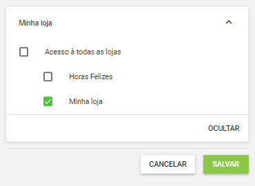 empregado à uma loja específica