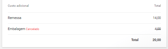 pedido de compra recebida