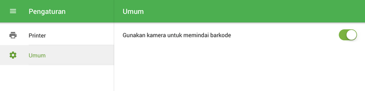 Penggunaan kamera untuk memindai barcode