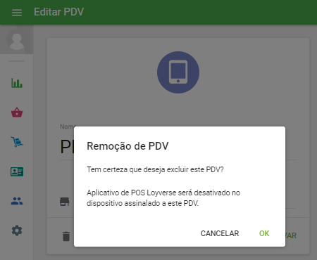 confirme suas intenções