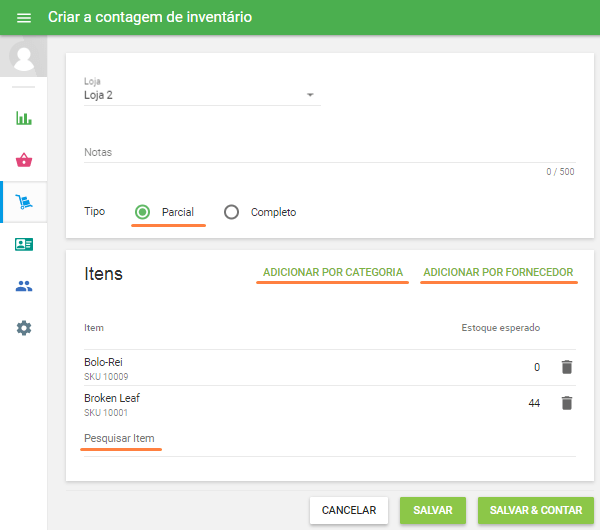 clicando no botão 'Adicionar pelo fornecedor'