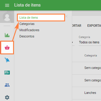 Lista de Item