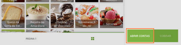clique em "Abrir pedido"