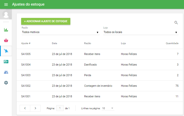  lista de todos os ajustes