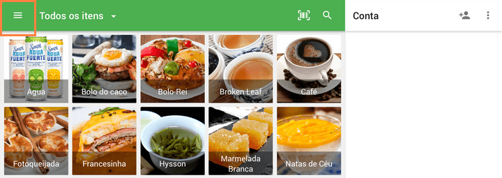 você precisa ir ao menu