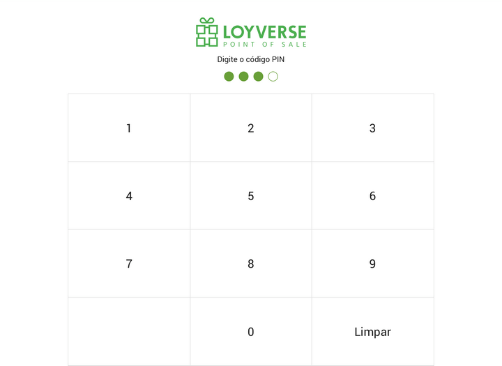 inserir seu próprio PIN para fazer o login