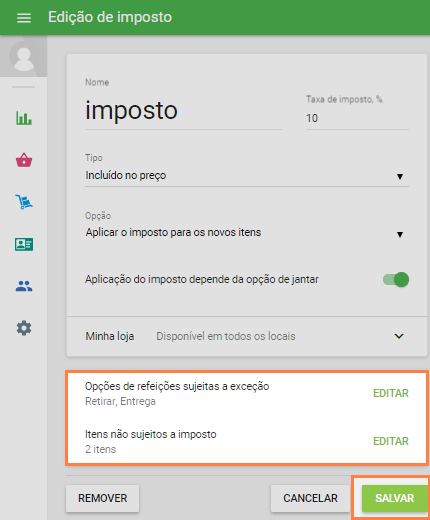 aplicação do seu imposto