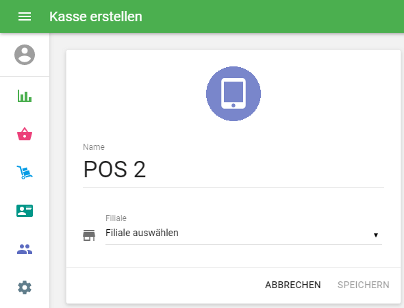 Formular 'POS erstellen'