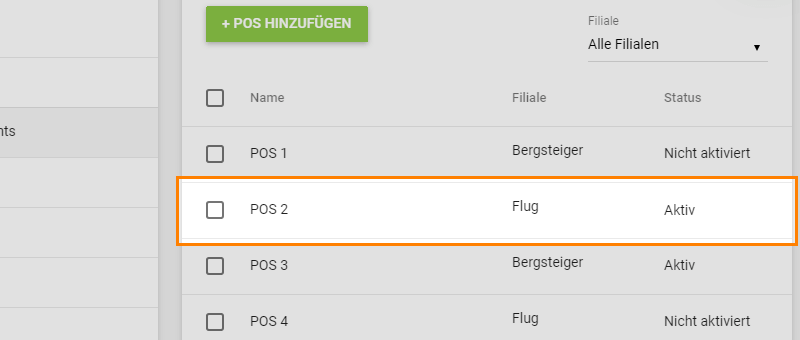Status auf Aktiviert