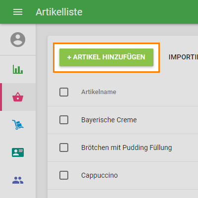 ‘Add Item’ button