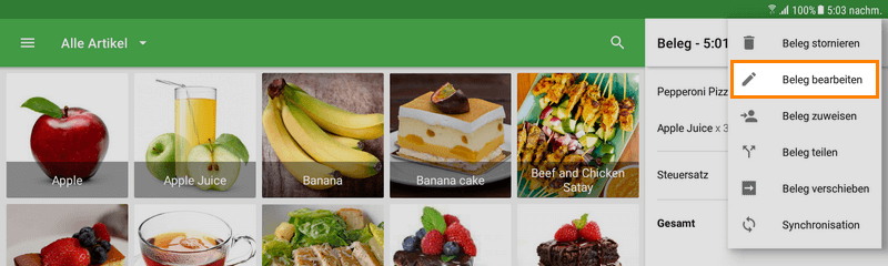 ‘Edit ticket’ button in the three-dot menu