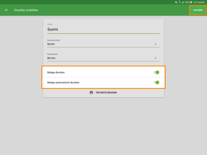 Einstellungen für Ihren Drucker