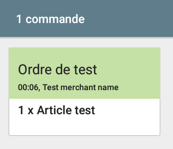 test de commande qui