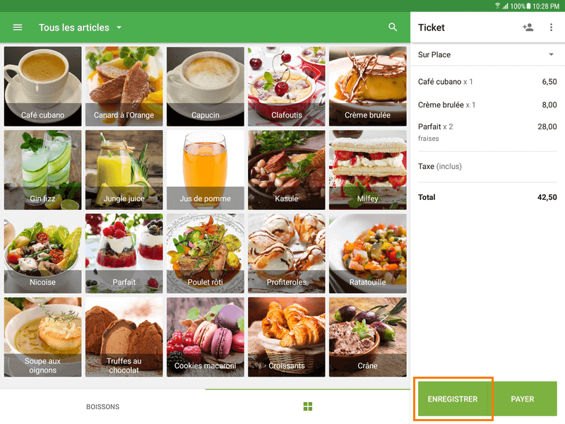 dans l’application Loyverse PDV