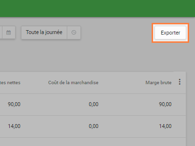appuyez sur le bouton « Exporter »