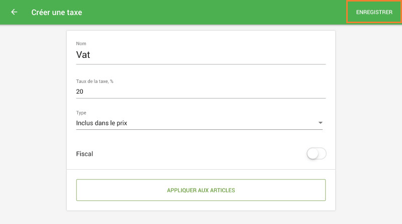 sauvegarder votre taxe