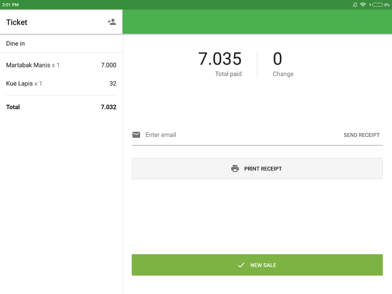 pengembalian di layar berikutnya