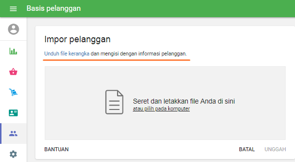 Download template file