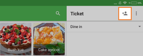 menambahkan pelanggan ke tiket