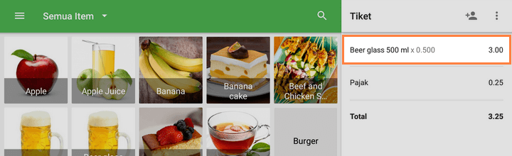 stok untuk barang cairan tersebut