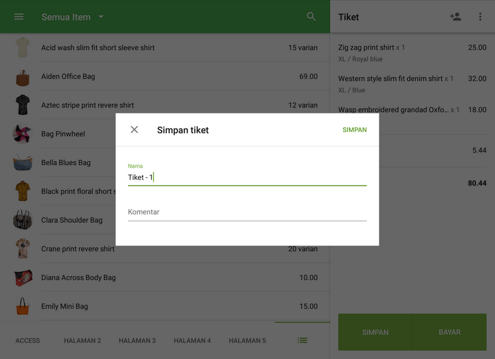 Tekan 'OK' untuk langkah berikutnya