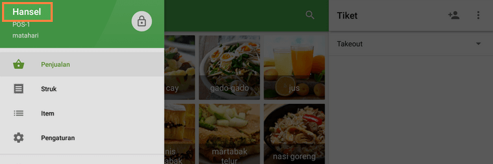 melihat nama mereka pada menu bagian 