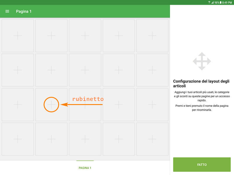 Impostazione layout degli articoli