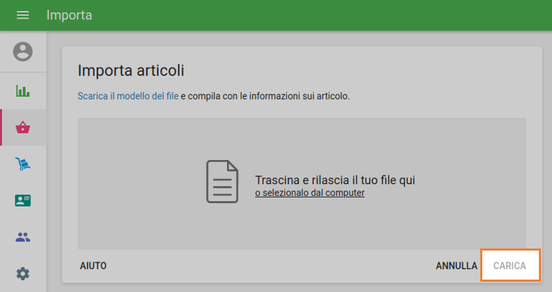 Esportazione e importazione di articoli