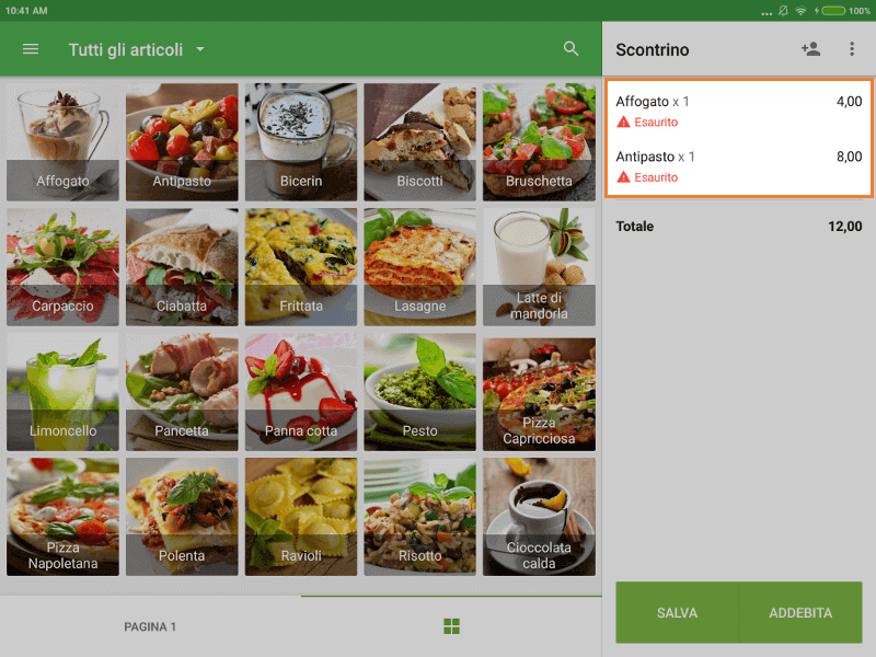 avviso di scorta insufficiente