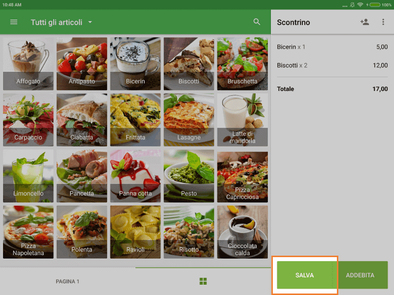 aggiungi elemento, Sincronizza