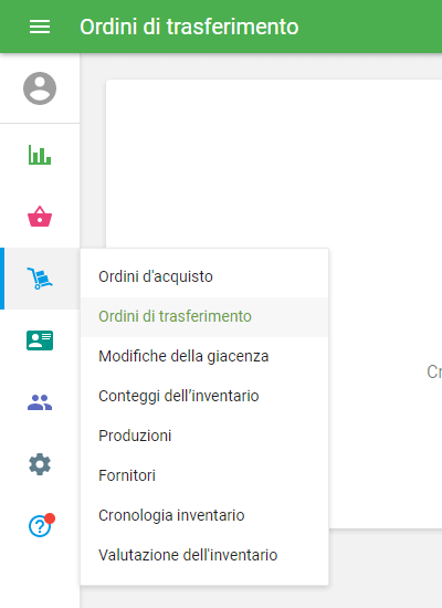 Ordini di trasferimento