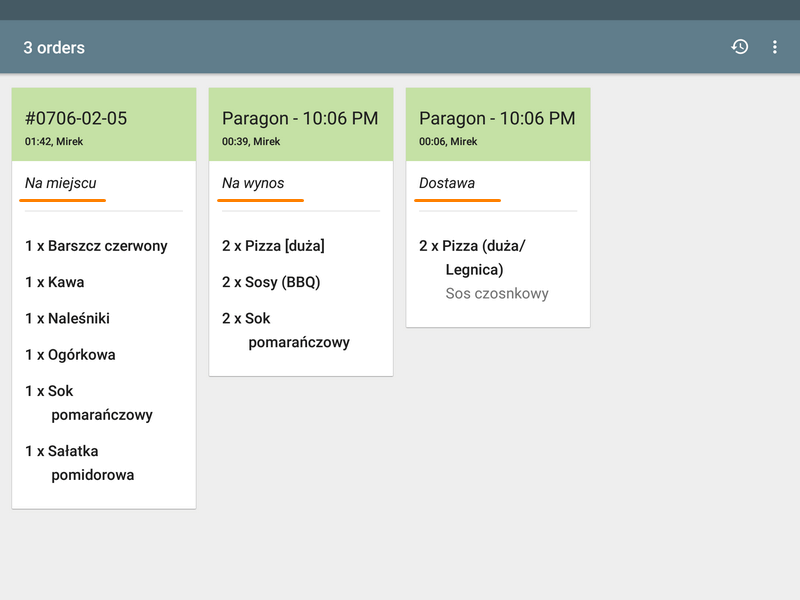 Wyświetlacza kuchennego
