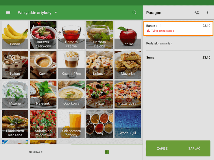 Artykułów złożonych