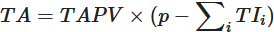 fórmula TA