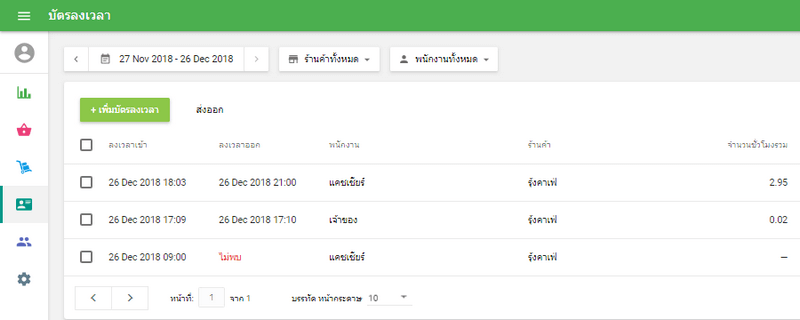 บัตรลงเวลา