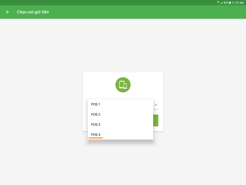 của bạn POS mới trên điện