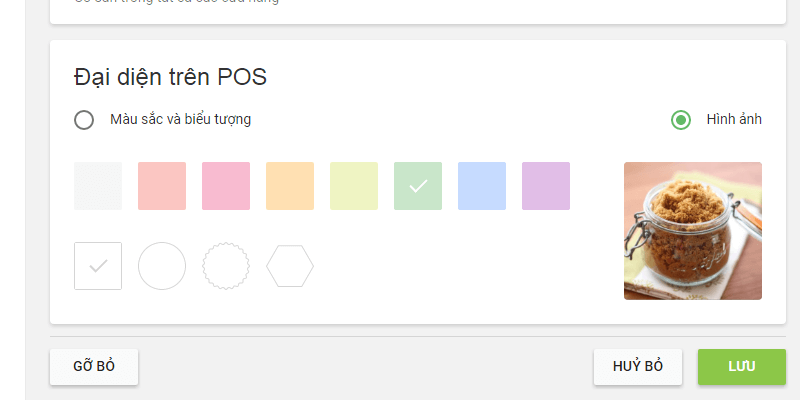 ‘Representation on POS’ section