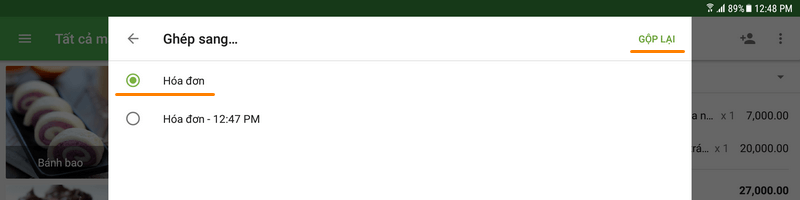 tên cho vé đã hợp nhất và bấm 'OK' để lưu lại