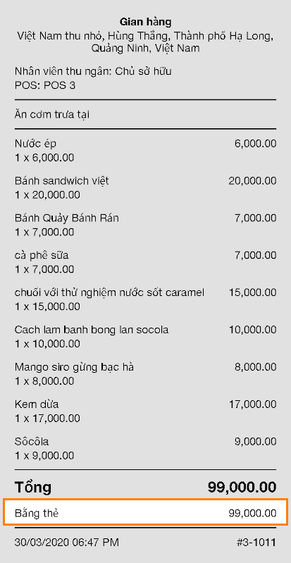 loại hình thanh toán