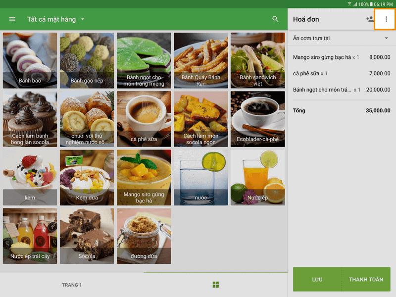 kích hoạt trong trở lại