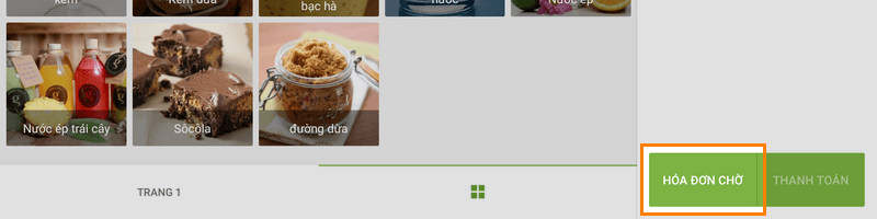 vào nút 'Mở vé' trên màn