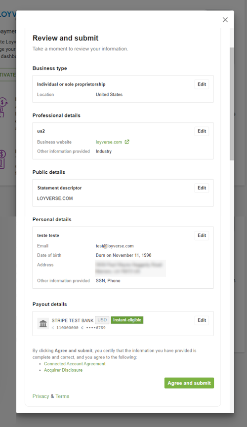 onboarding form