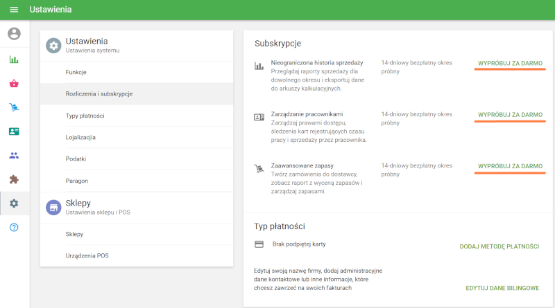 przycisk Wypróbuj za darmo