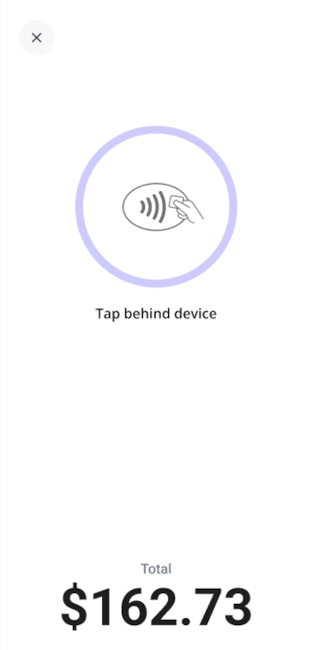 Tap behind the device