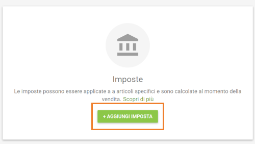 pulsante Aggiungi imposta
