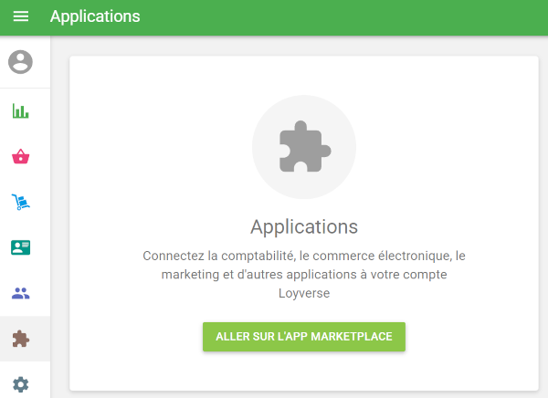 Accéder à l'App Marketplace