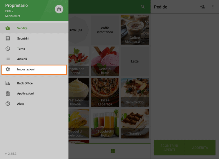 Loyverse POS, Impostazioni