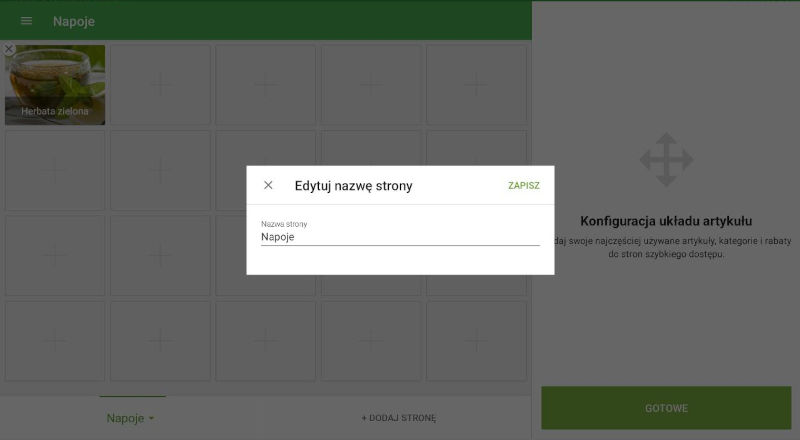 nową nazwę w oknie podręcznym