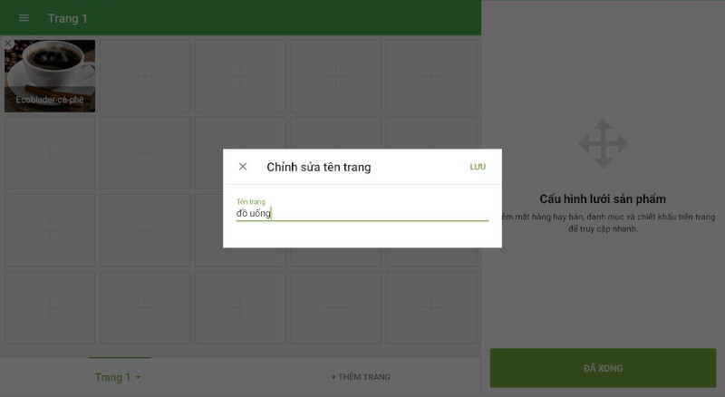 Để đổi tên trang, hãy nhập tên mới vào cửa sổ bật lên và nhấn nút “Lưu”