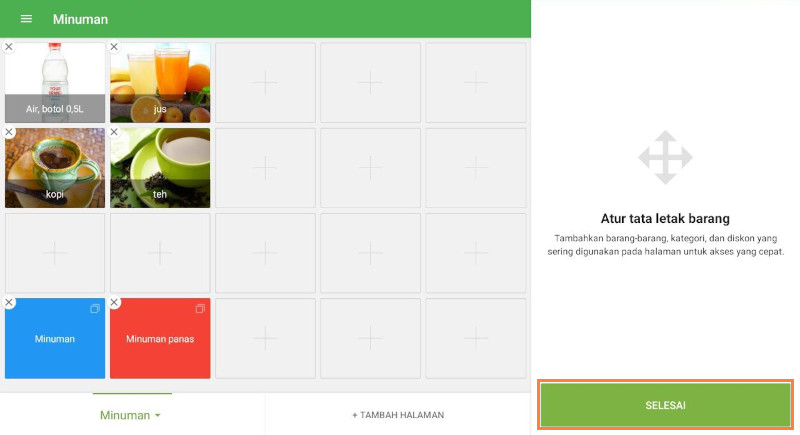 ketuk ‘Selesai’ untuk menyimpan perubahan